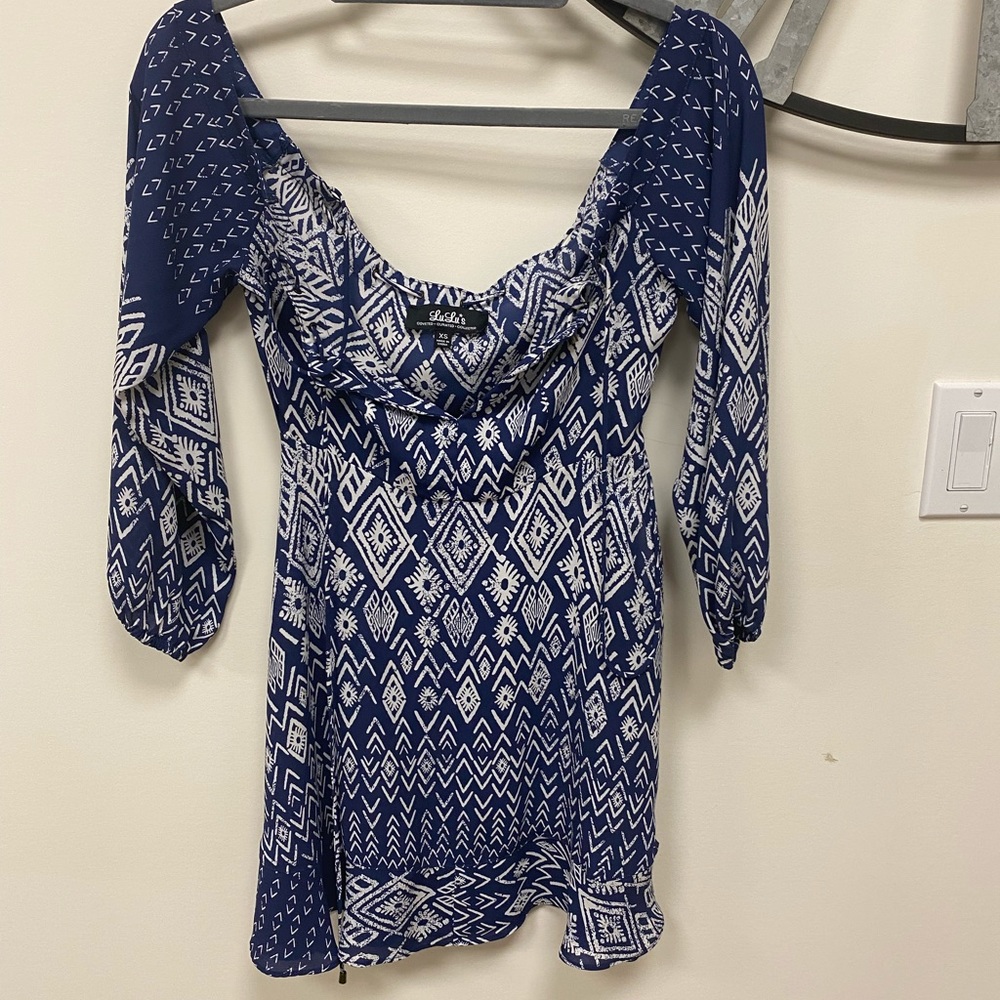 Lulus colder shoulder strap dress